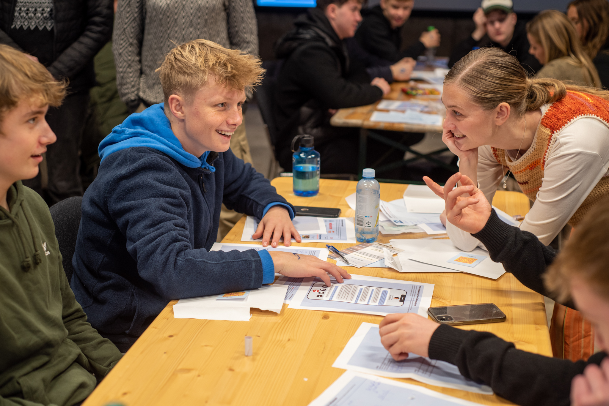 120 elever fra Niels Brocks Innovationsgymnasium besøger Ungdomsøen